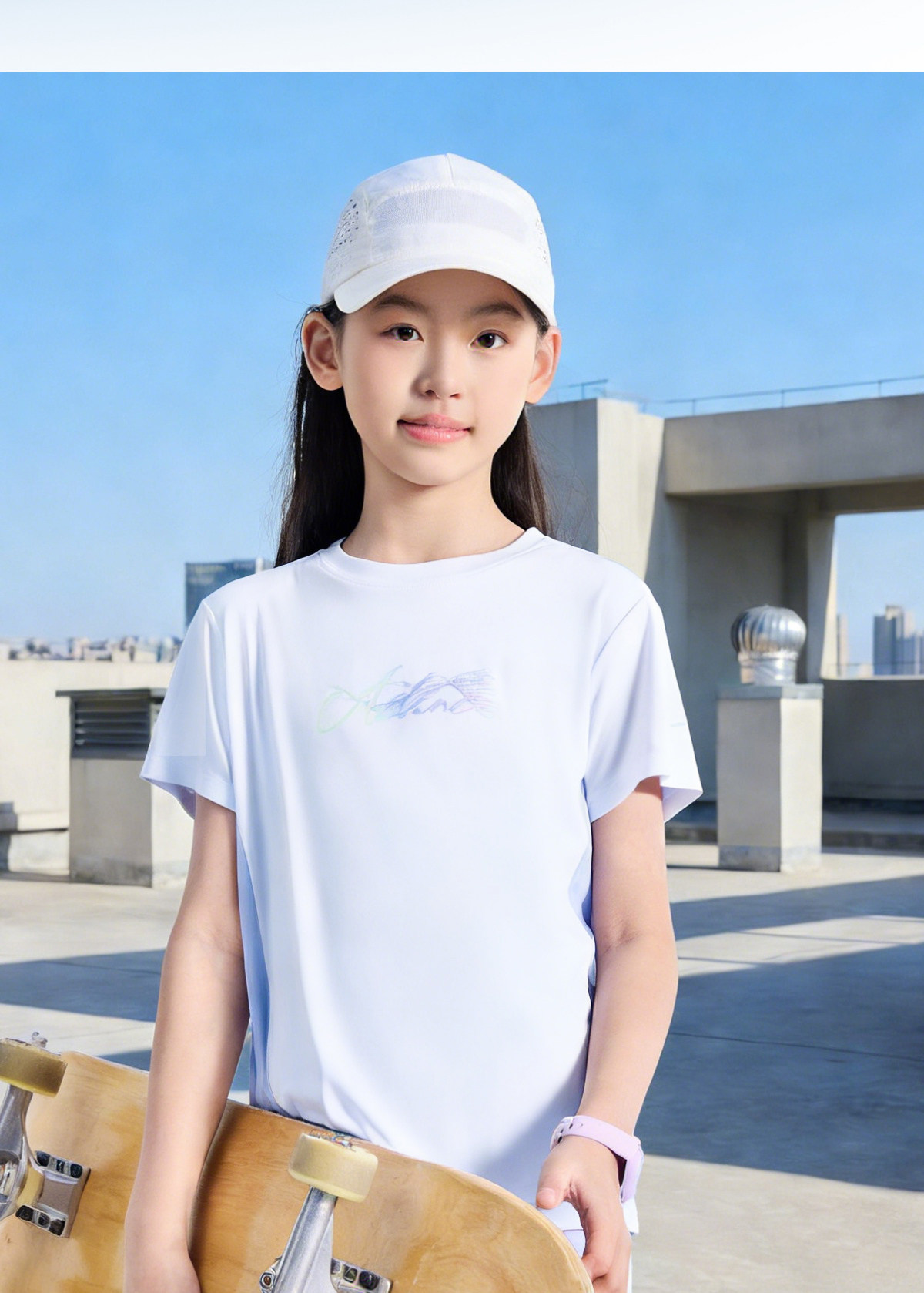 鸿星尔克童装儿童短袖T恤男童运动速干衣夏季新款青少年女童上衣 — 34