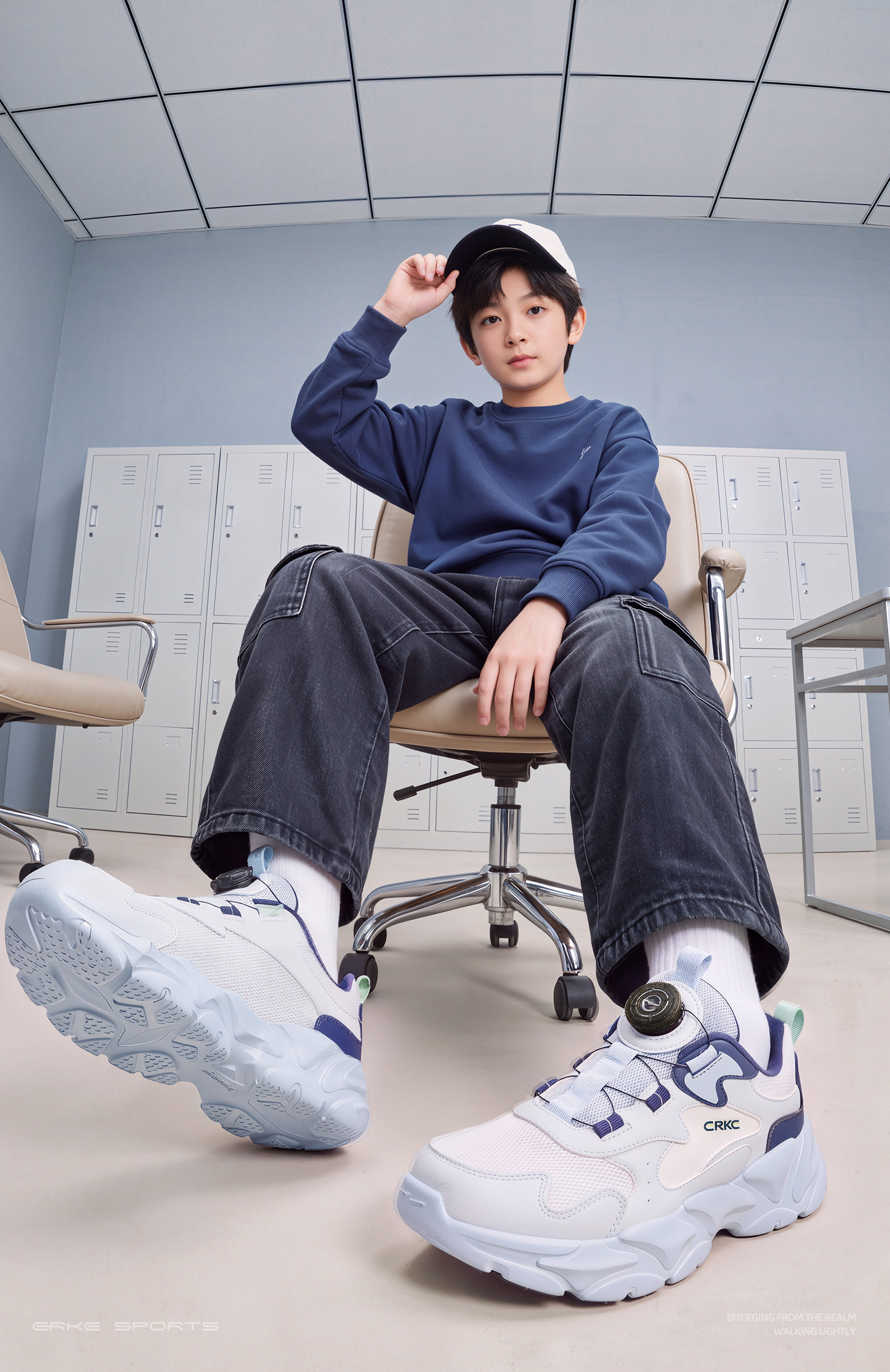 衍界4|鸿星尔克童鞋男童运动鞋秋季新款儿童鞋网面防滑青少年鞋子 — 5