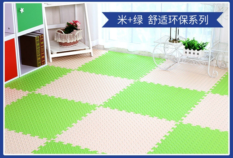 Bước vào câu đố gạo ký túc xá phòng ngủ nhà lát gạch đầy đủ trẻ em khâu 60x60 vuông xốp thảm lau chân nhà tắm