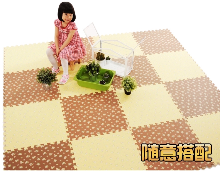 Thảm trải sàn xốp lớn dày xốp thảm ký túc xá bò gỗ khâu nhà phòng ngủ đầy đủ cửa hàng thảm welcome