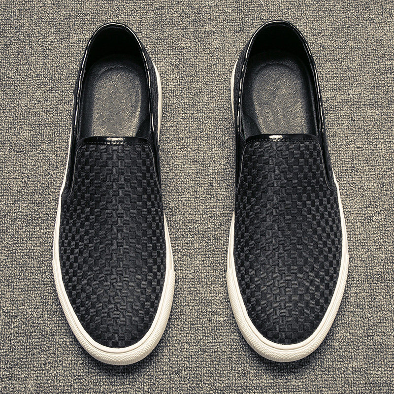 ITbuy pet shoes Korean style trendy leather loafers for men 2023 spring and summer new breathable slip-on men's shoes