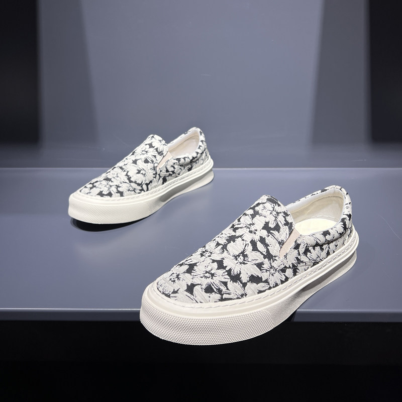 ITbuy slip on lazy shoes men 2023 spring and summer new men's shoes pet shoes all-match casual loafers men