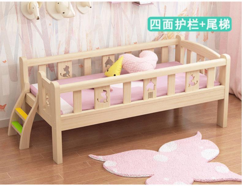 Giường nhỏ nhà trẻ em búp bê chống vỡ hàng rào đa chức năng bền giường đơn lớp 1 m loại nhỏ giường tăng trưởng - Giường giá giường sắt