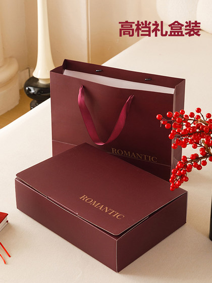 高档礼盒包装结婚四件套备婚陪嫁红色被套床单款喜被婚庆床上用品