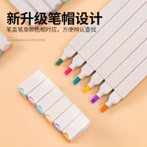 12 Color Double Head Fluorescent Pen Student Mark Key Marker Pen Color Fluorescent Graffiti Morandi Light Mark Pen