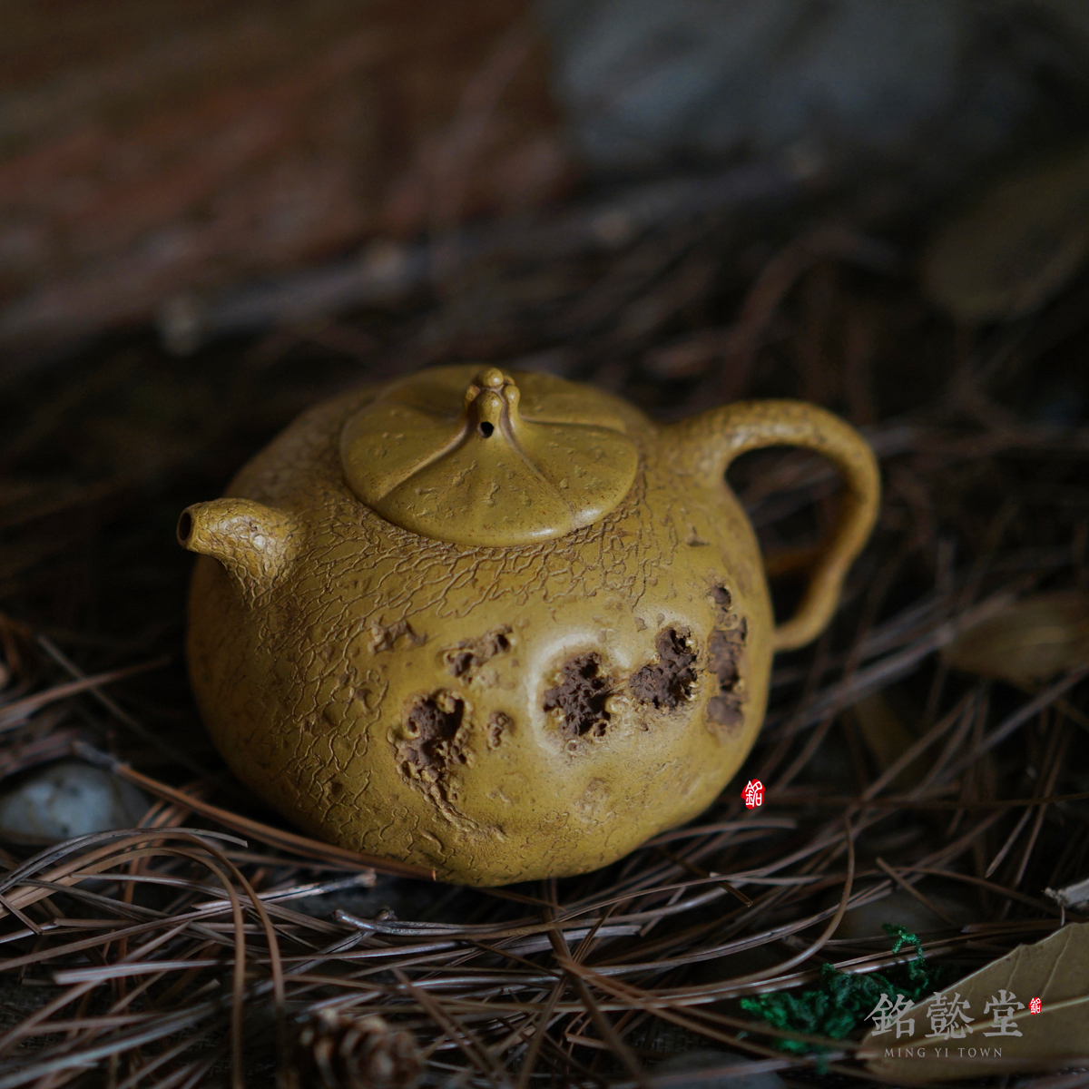 (Ming Yitang) Yixing purple sand teapot Zhang Hongjun pumpkin Gong Chun pumpkin for spring purple sand teapot gold mud
