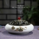 Hộ gia đình lớn sáng tạo đĩa gốm hương gỗ đàn hương đuổi muỗi hộp nhang muỗi trong nhà đèn xông hương dây nhang ống hương ống khói nhang đuổi muỗi hương trang trí - Trang trí nội thất