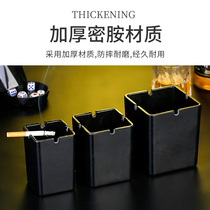 Flame retardant ashtray plastic black melamine ashtray bar KTV Internet cafe Internet cafe ashtray custom logo advertising