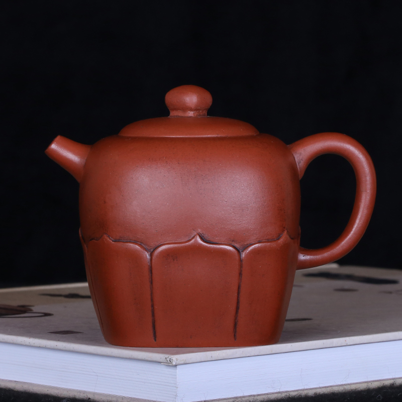 Taiwan returning old purple clay pot, famous master Chen Guoliang's early first factory all hand-made Linghua pot