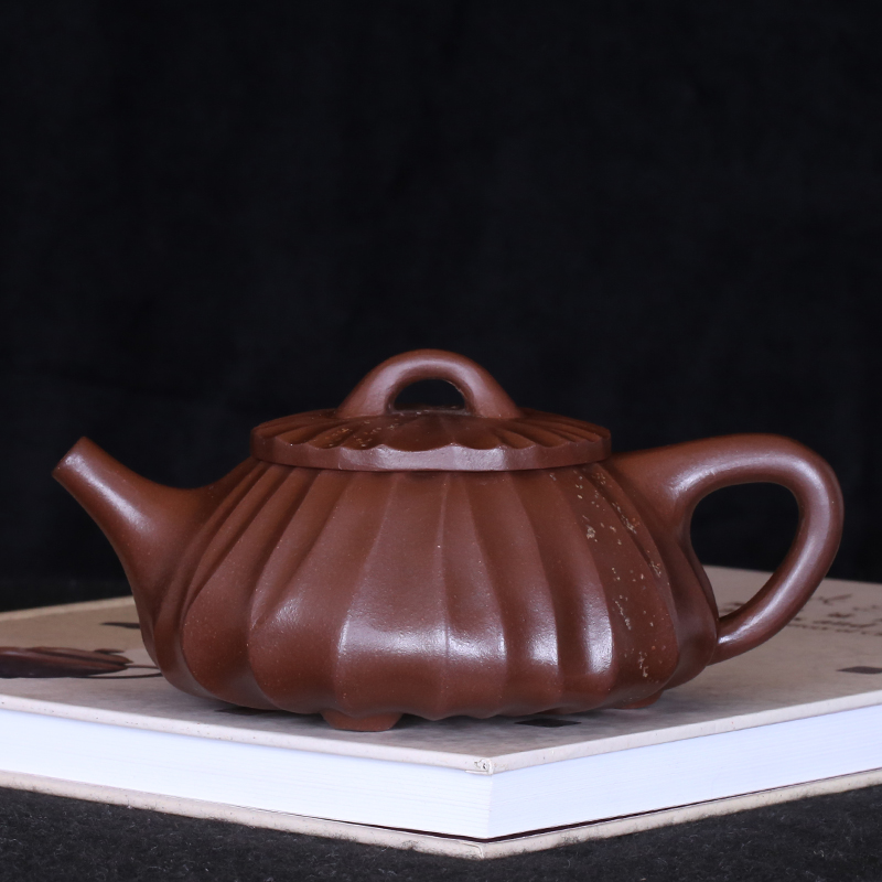 Taiwanese returning old purple clay pot, famous master Yang Jichu made all handmade purple clay pot with sand and stone