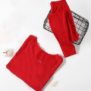 保暖内衣女套装修身秋衣秋裤