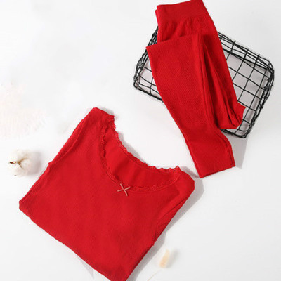 保暖内衣女套装修身秋衣秋裤