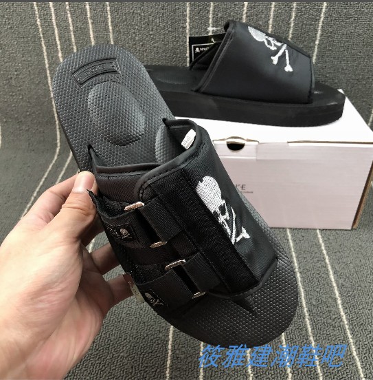 Japanese tide brand suicoke slippers men and women camouflage bape Shawn Yue thick-soled sandals beach slippers summer