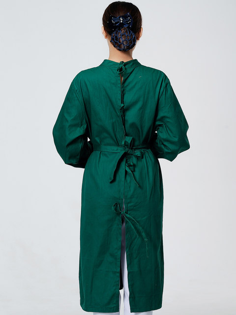 [100% Cotton]Surgical Gown for Men and Women, Pure Cotton Long-Sleeve Doctor's Uniform, Operating Room Scrub, Isolation Gown, Surgical Clothing, Surgery