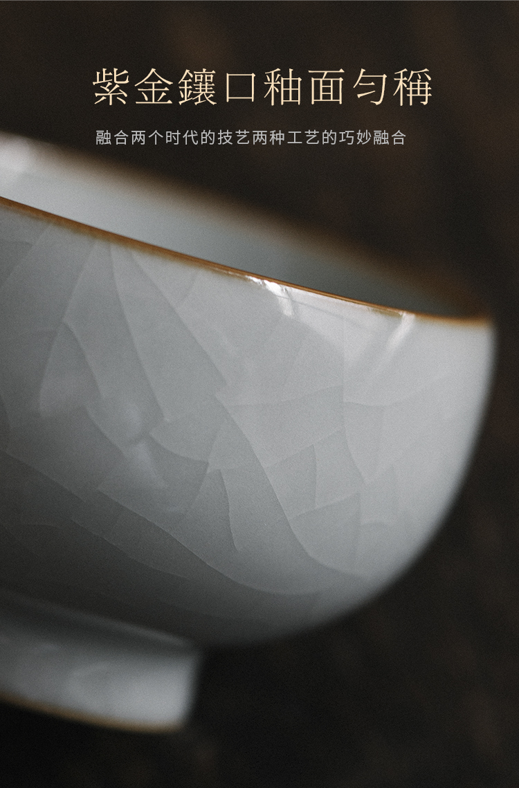 Cloud operation manual your up with jingdezhen ceramic cups personal single CPU master cup slicing can be a cup of kung fu tea set