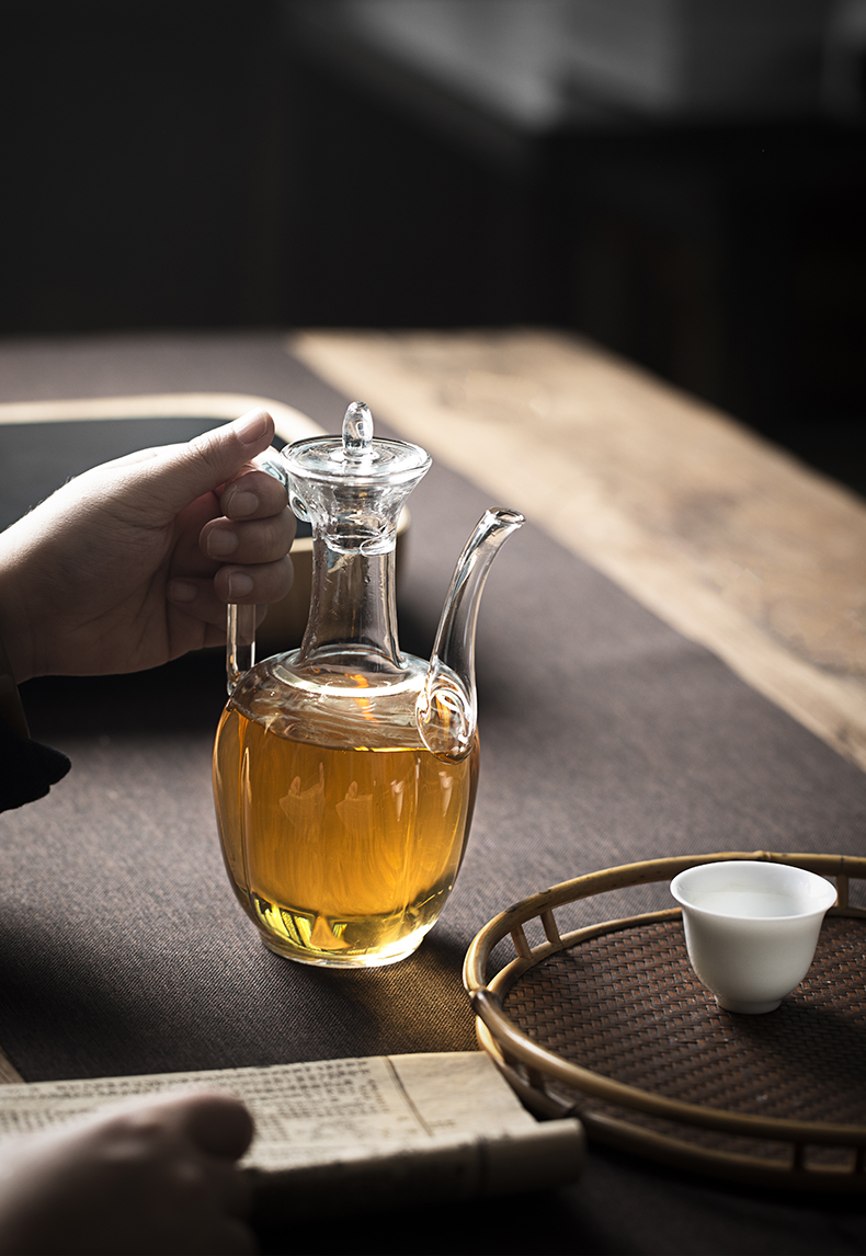 Tea set household manual imitation song dynasty style typeface cooked melon leng ewer heat - resistant glass teapot household electrical heating TaoLu teapot