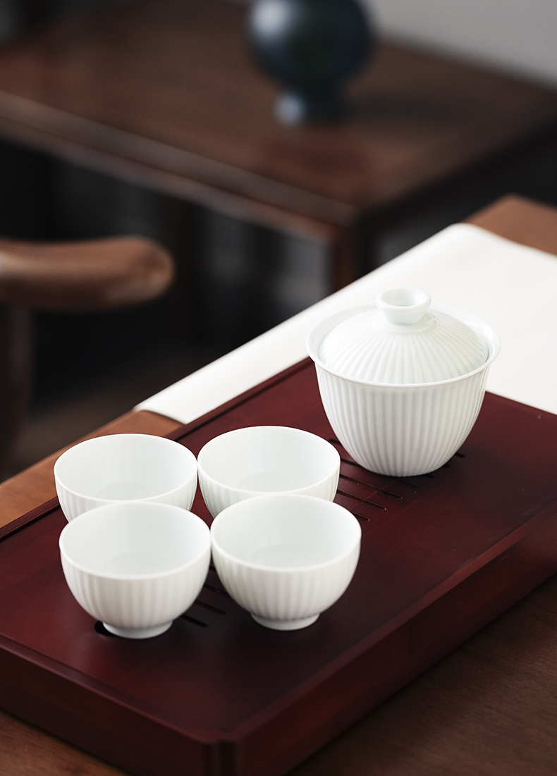 Cloud high temperature pure manual operation of jingdezhen ceramic film blue glaze pigment grain large tea bowl tureen tea cups