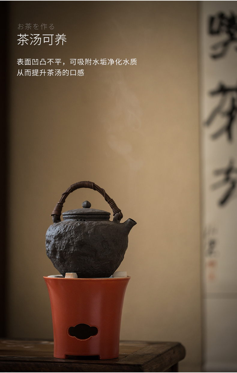 Cloud (coarse pottery pot of archaize girder creative manual jingdezhen ceramic old rock, prevent hot boiled tea, kungfu tea set