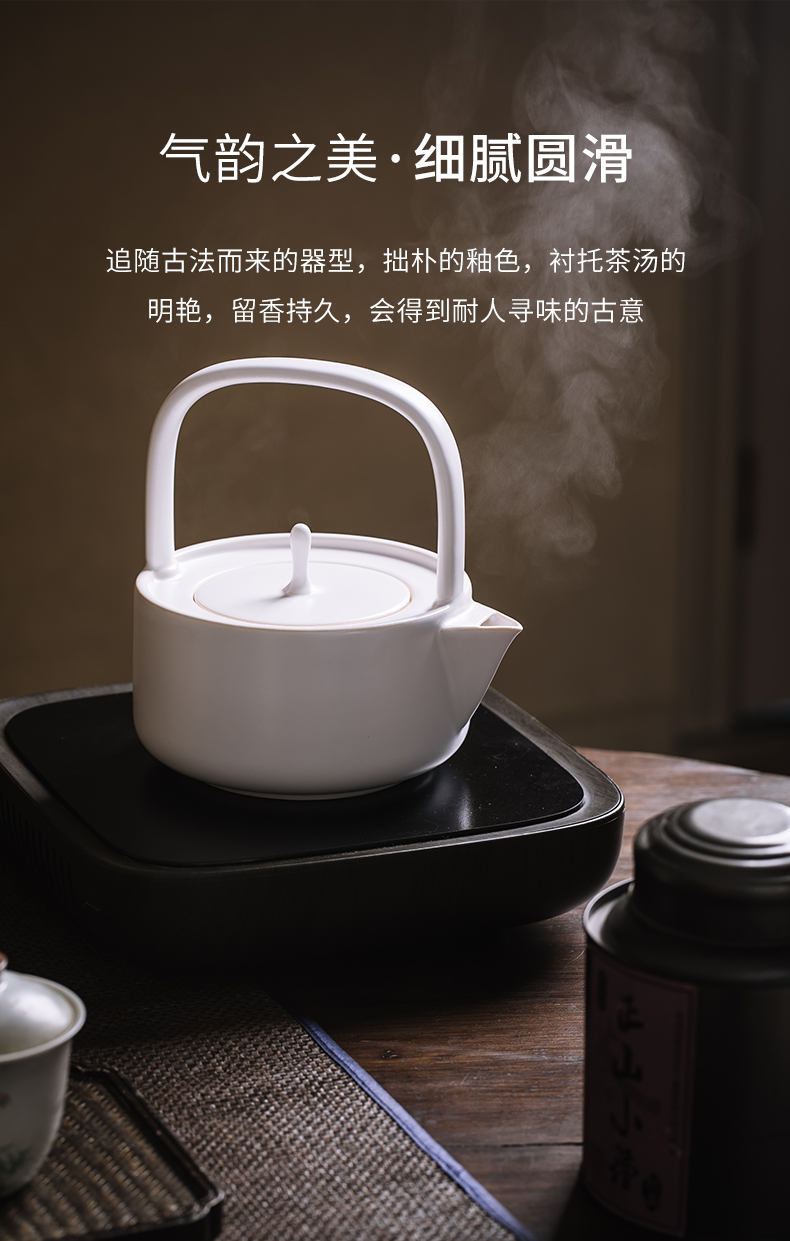 Cloud (coarse pottery kettle household electrical TaoLu boiled tea ware ceramic kung fu tea teapot single pot teapot