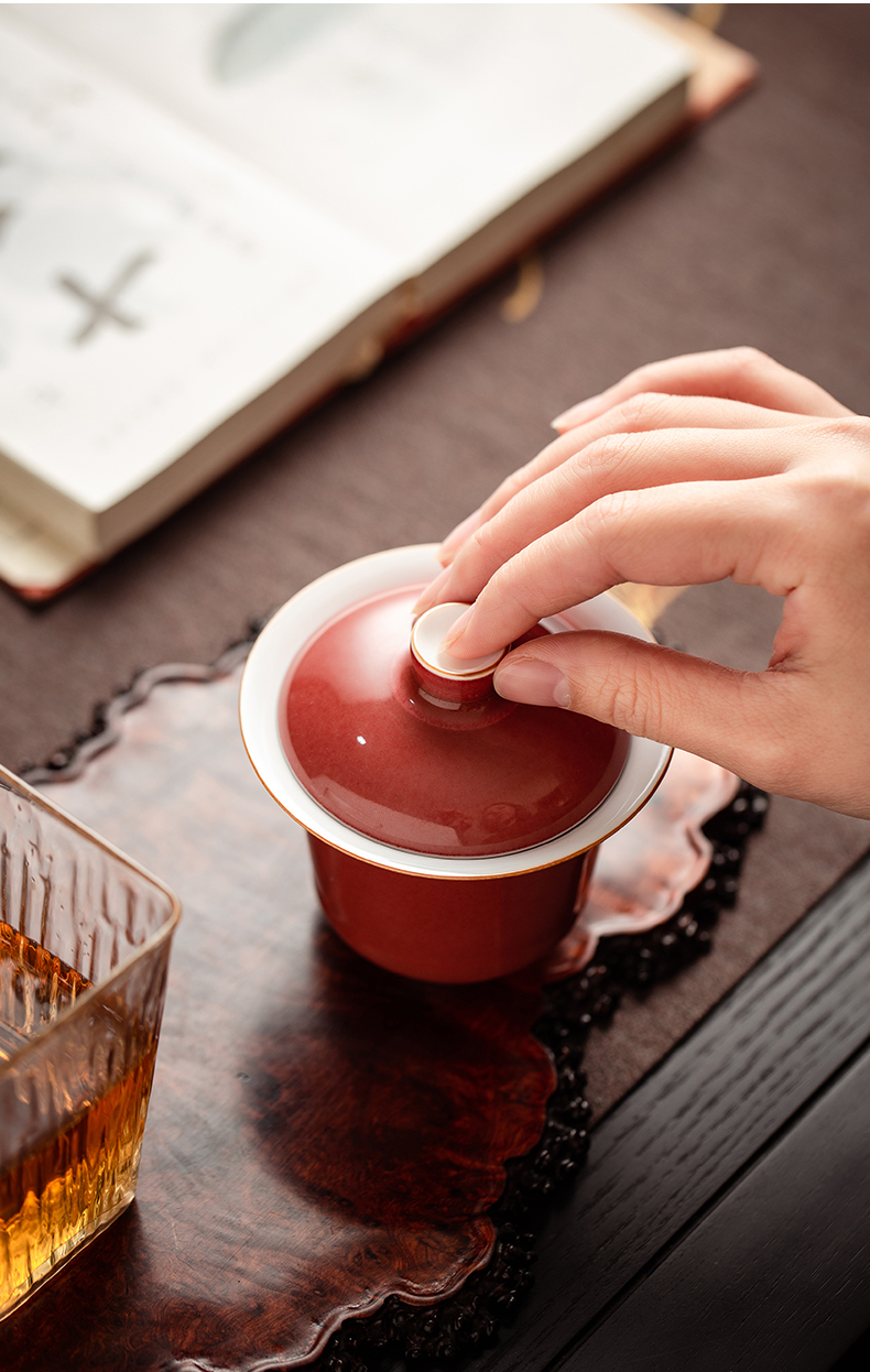 Cloud art of jingdezhen manual undressed ore color glaze just 2 tureen ceramic cups without tea bowl of kung fu tea set