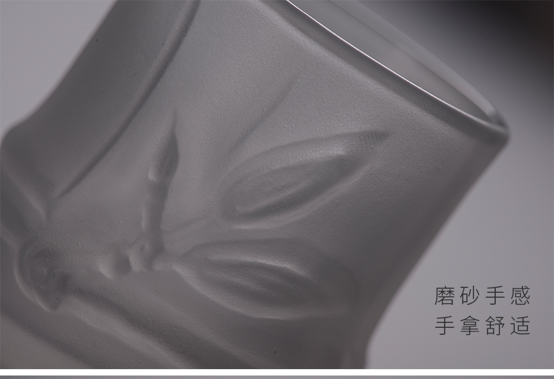 Cloud Cloud art of jingdezhen sample tea cup cover buy frosted glass Japanese checking bamboo kung fu tea master CPU