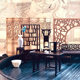 Sand Table Architectural Model Chinese-Style Furniture Interior Decoration Traditional Rosewood Redwood Antique Mini Simulation Furniture 1:25