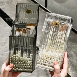 Пылезащитная кисть, система хранения, настольная щетка, туалетный столик, акриловый косметический карандаш для бровей, тени для век, коробка для хранения