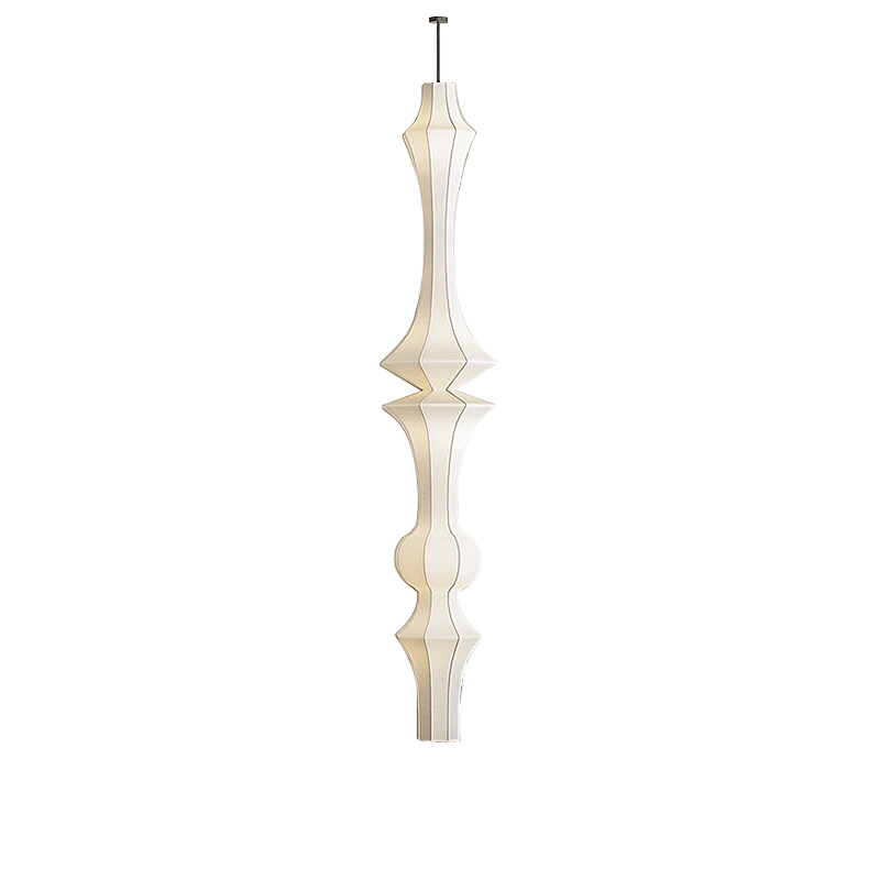 Wabi-Sabi Style Restaurant Chandelier, Japanese Nordic Homestay Living Room Lamp, Vintage Bedroom Lamp, Cream Style Long Silk Lighting Fixture