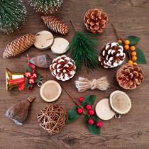 Forest baby set Pinecone Christmas Pine ball Acorn jewelry Kindergarten handmade props decoration diy home