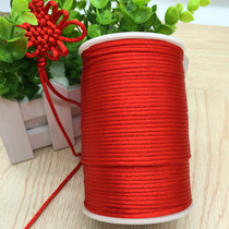 Wire rope Jade Buddha Bodhi beaded red rope pendant lanyard thick creative application hand rope thread Gold red rope Jade