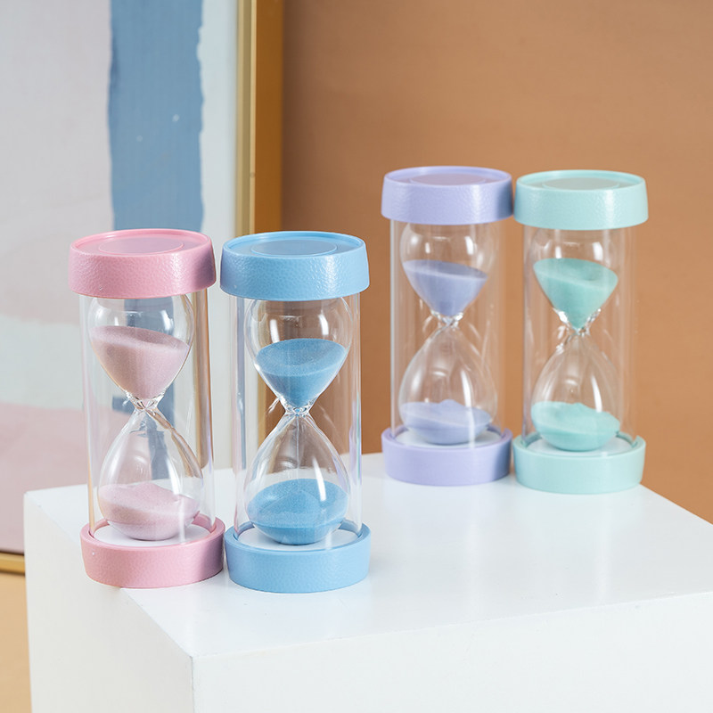 Child safety anti-fall hourglass Timer Pendulum 10 10 15 30 30 60 min Plastic Falling Creative Gift