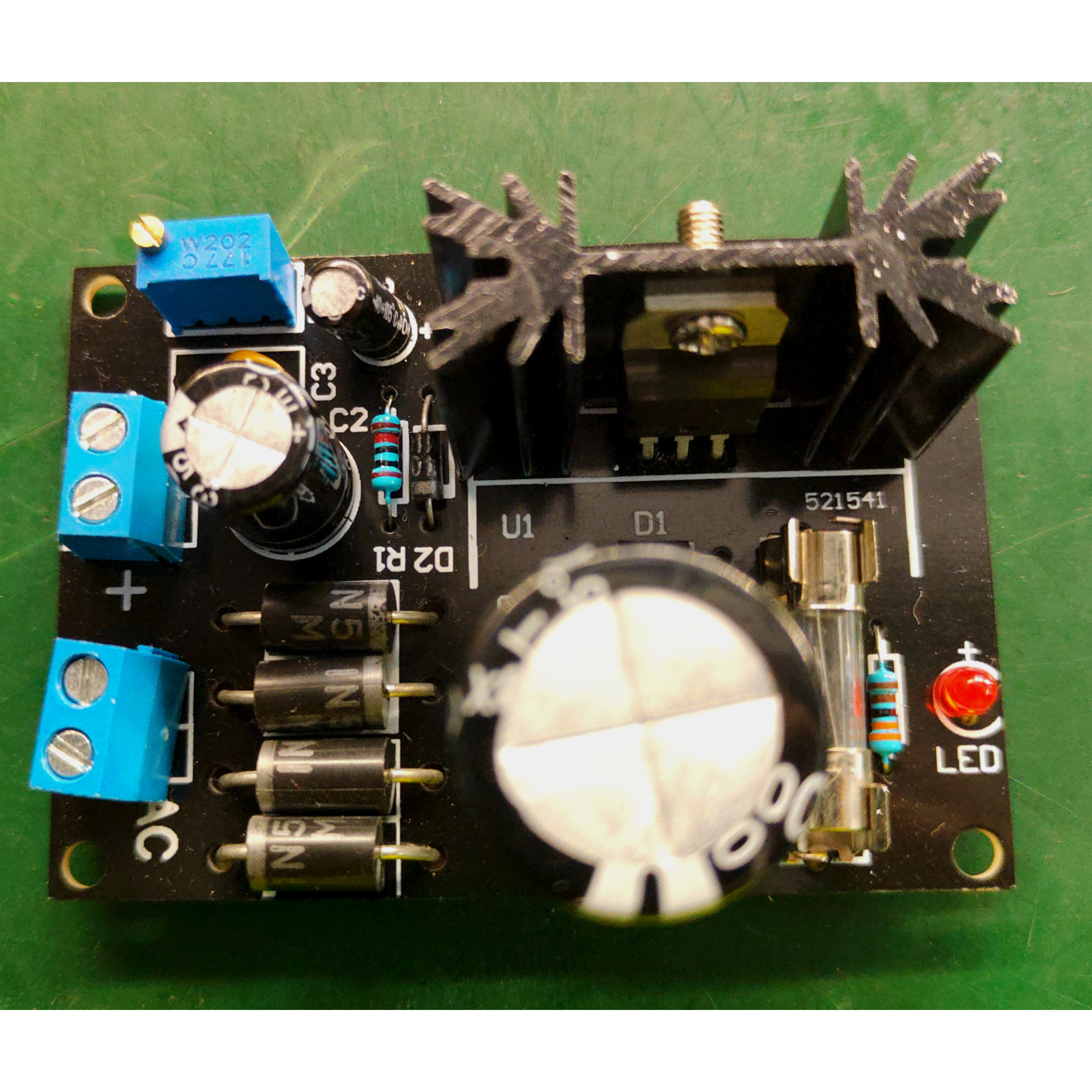 LM317 adjustable stabilized voltage supply plate empty plate stabilized voltage supply PCB LM317T power supply plate loose piece