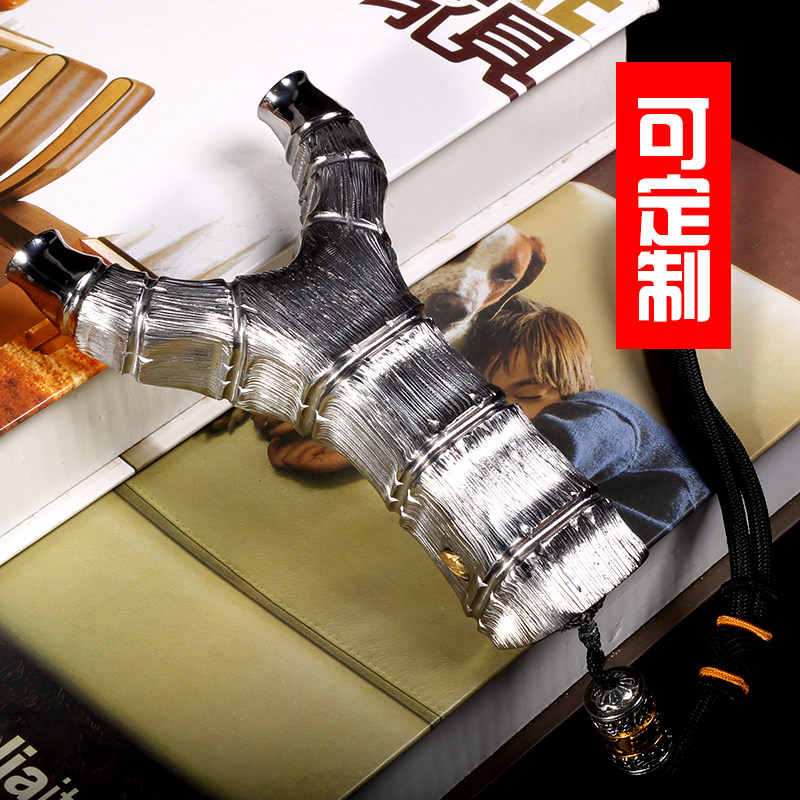 Bamboo Festival Fly Tiger Slingshot TC21 All-Titanium Alloy Precision Outdoor Anti-Curl Flat Leather Fascia Pure Artisanal Competitive Sports