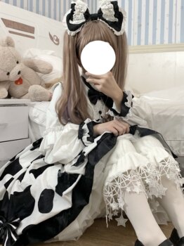 【十二喵】Lolita原创秋冬可爱毛绒加厚南瓜裤长款星星点点打底裤
