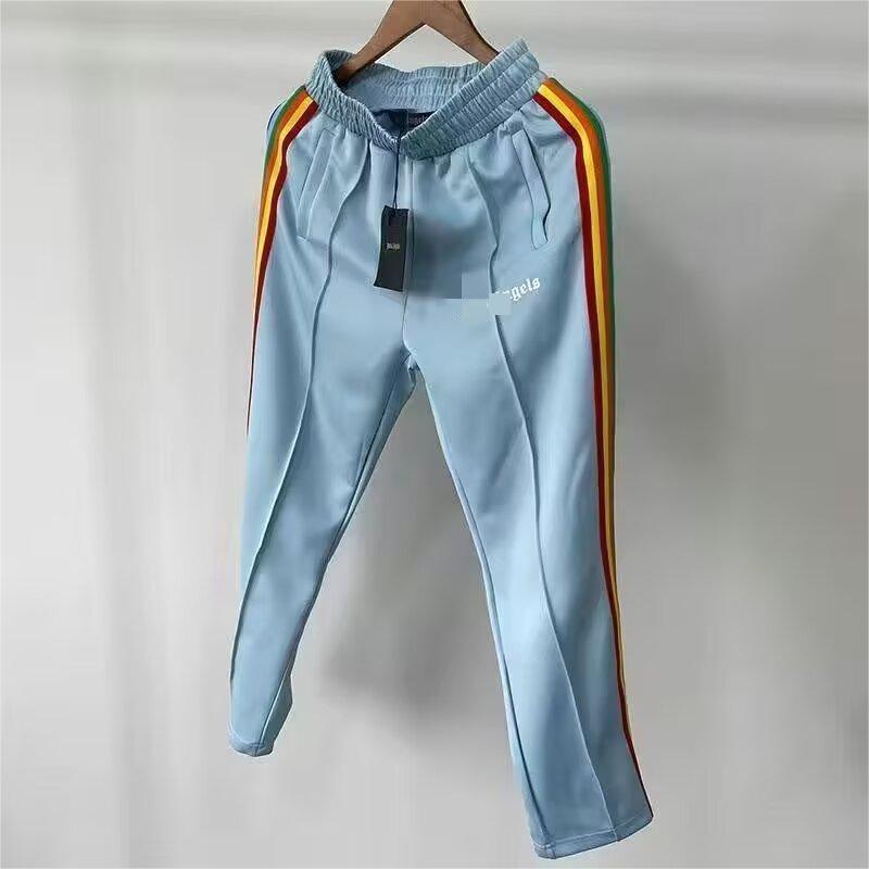 2026 Trendy Brand New Angel Rainbow Striped Sweatpants Unisex Loose Straight-Leg Sports Pants