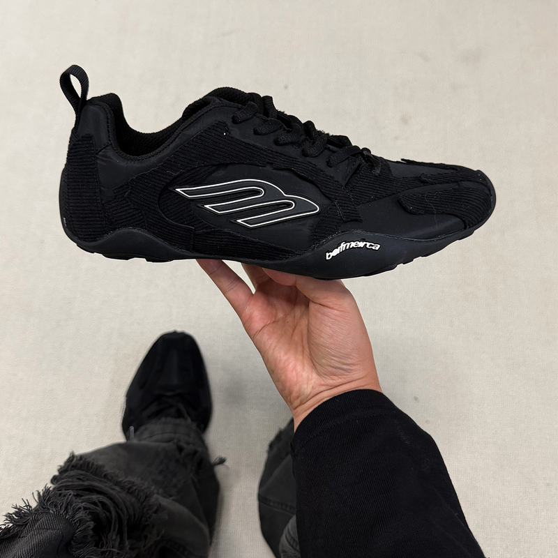 Black Warrior Dad Shoes for Men and Women, Paris Monday 20S Thin-Soled German Training Shoes, American Retro Jogging Sneakers, Trendy