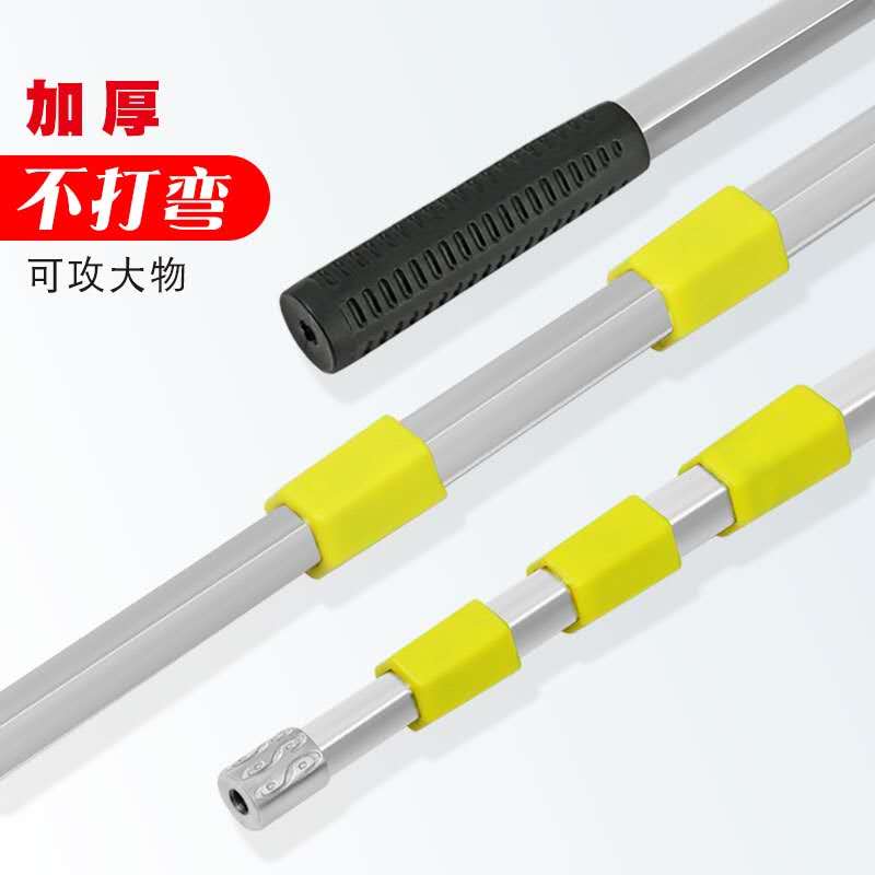 Six-Seamed Stainless Steel Bailing Rod Large Things Plus Coarse Naked Rod Green Fish Sturgeon Wild Chicken Hexagonal Flex Thickened Plus Coarse Superhard