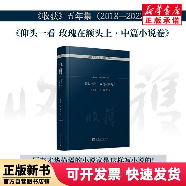 【Authentic New Book】 Looking up and Seeing the Rose on the Forehead; Short Story Collection (2018-2022 Five-Year Collection of "Harvest") by Lin Nabei, Bai Lin, Etc. People's Literature Publishing House 9787020176717
