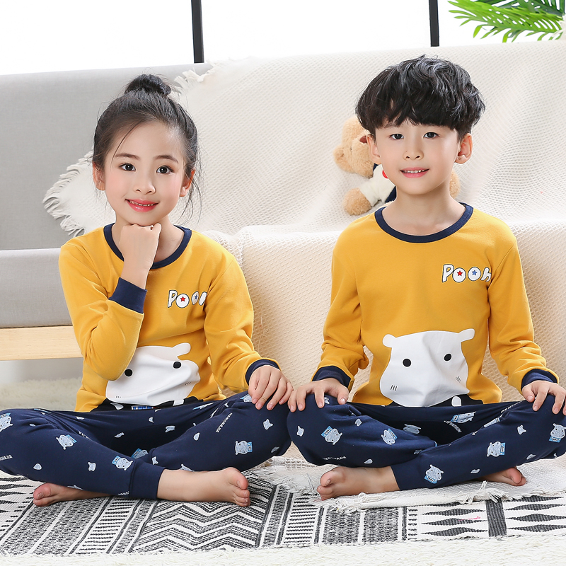 Childrens đồ lót bộ cotton 4 chàng trai mùa thu quần 5 mỏng quần bé pajama 6 cô gái dây quần 7.