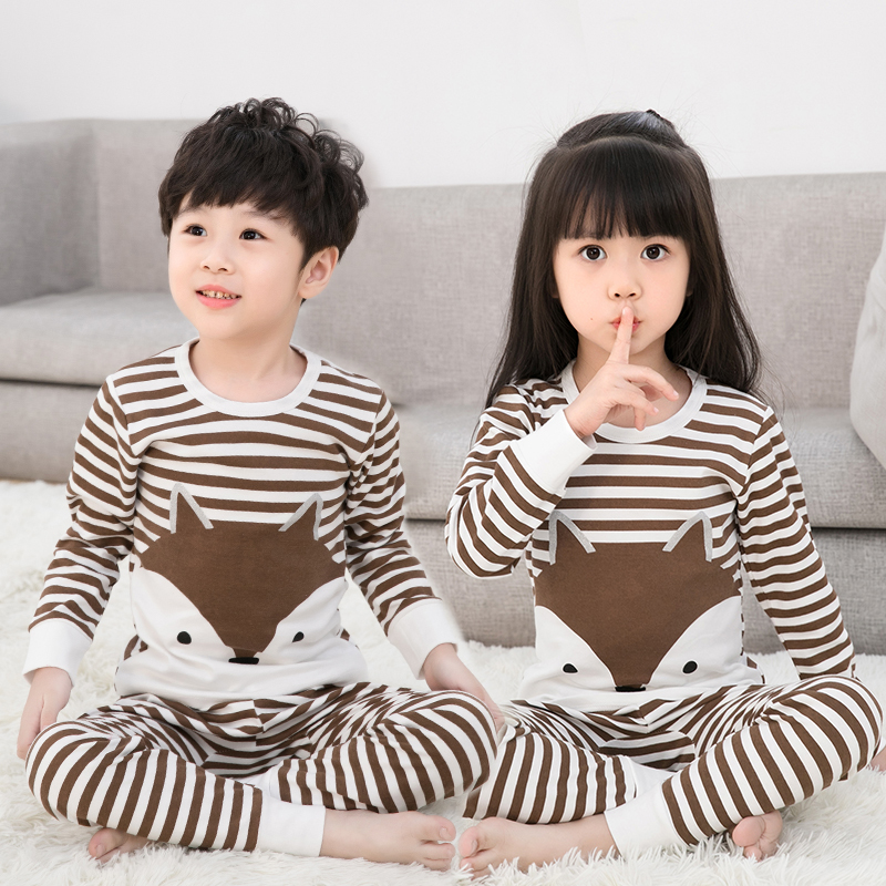 Childrens đồ lót bộ cotton 4 chàng trai mùa thu quần 5 mỏng quần bé pajama 6 cô gái dây quần 7.