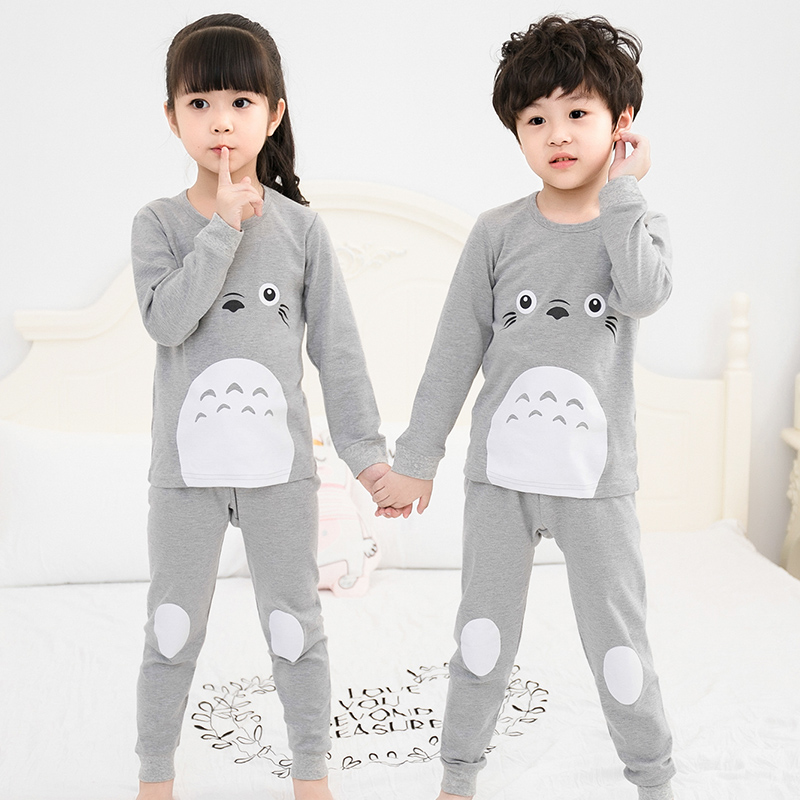 Childrens quần mùa thu bông dây quần mỏng cậu bé cô gái pajamaboys chàng trai bộ đồ lót bé.