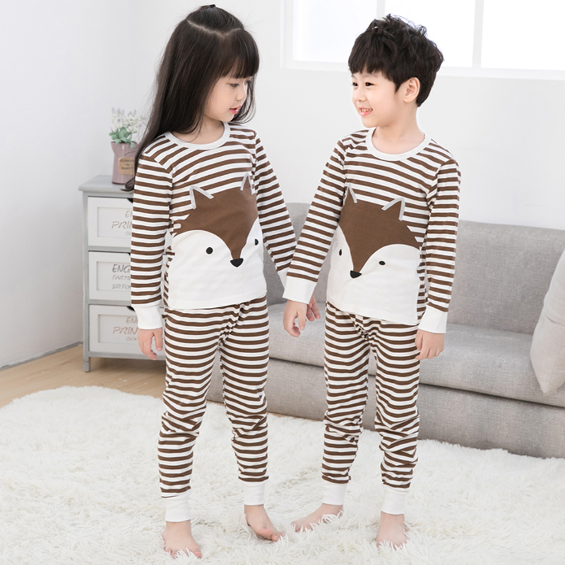 Childrens đồ lót bộ cotton 4 chàng trai mùa thu quần 5 mỏng quần bé pajama 6 cô gái dây quần 7.