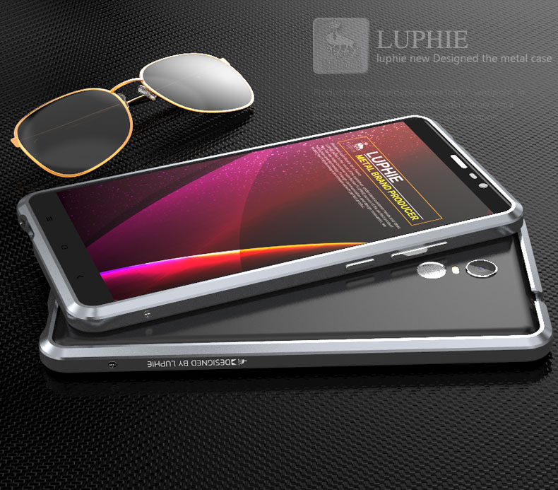 Luphie Blade Sword Slim Light Aluminum Bumper Metal Shell Case for Xiaomi Redmi Note 3