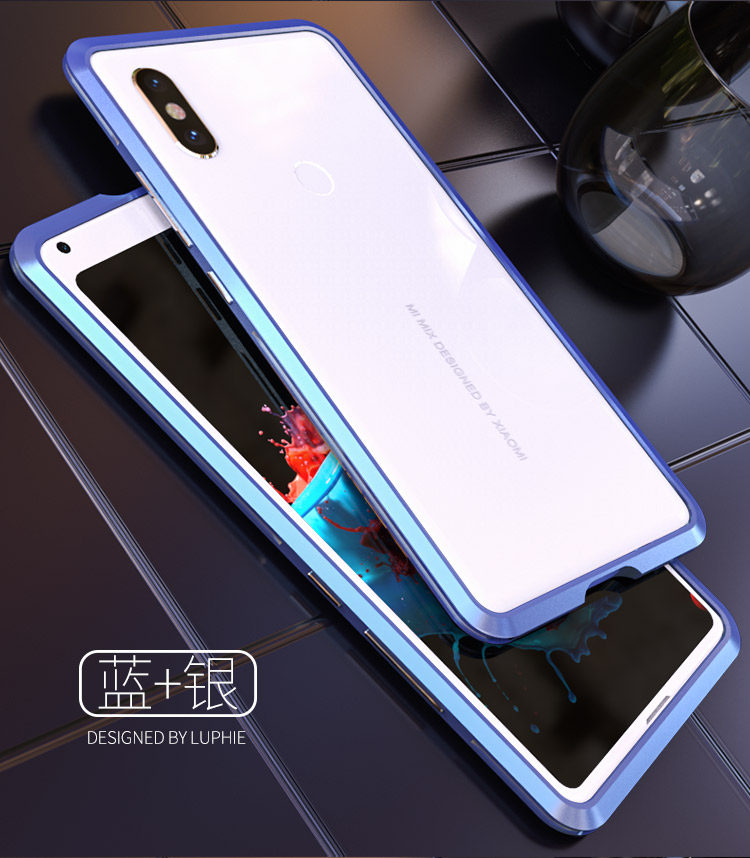 Luphie Bicolor Blade Sword Slim Light Aluminum Bumper Metal Shell Case for Xiaomi Mi MIX 2S