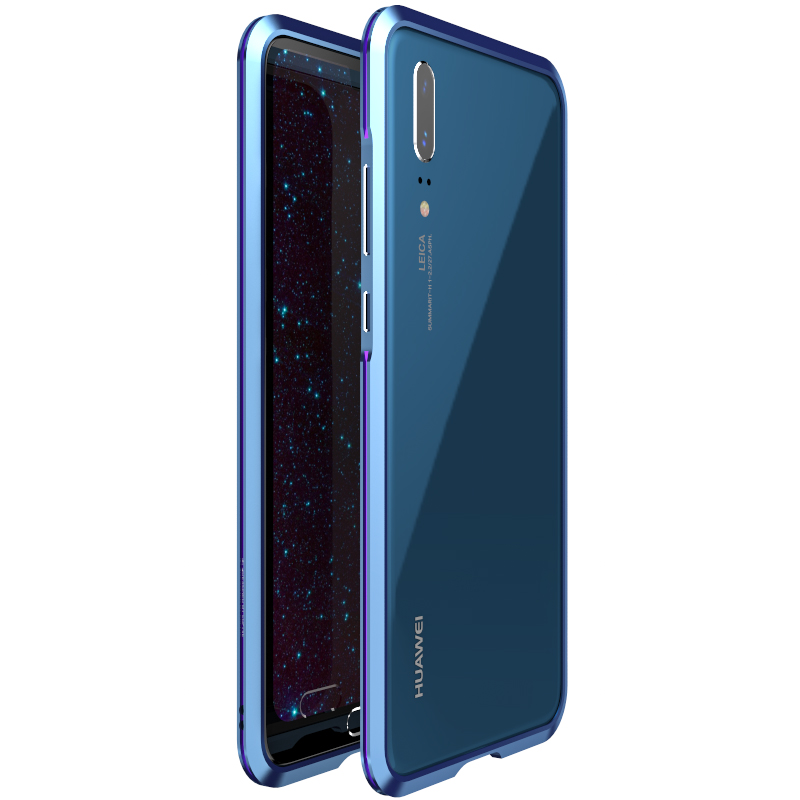 Luphie Bicolor Blade Sword Slim Light Aluminum Bumper Metal Shell Case for Huawei P20 & Huawei P20 Pro