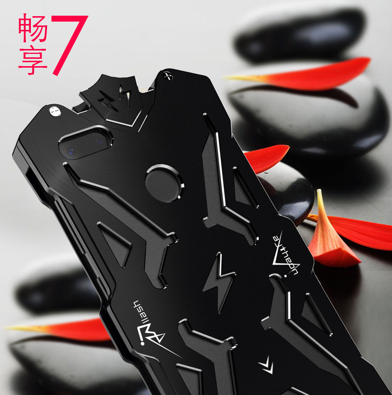 SIMON THOR Aviation Aluminum Alloy Shockproof Armor Metal Case Cover for Huawei Enjoy 7