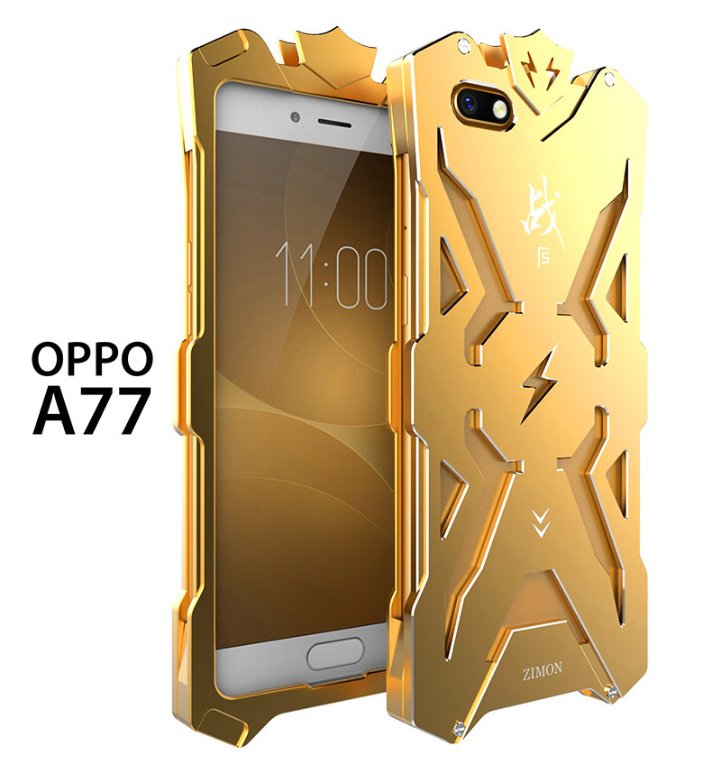 SIMON THOR Aviation Aluminum Alloy Shockproof Armor Metal Case Cover for OPPO A77 / OPPO F3