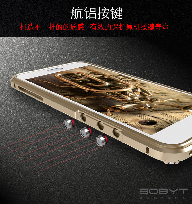 GINMIC Legend Slim Aluminum Metal Bumper Scratch Resistant Transparent PC Cover Case for Huawei P10 & Huawei P10 Plus