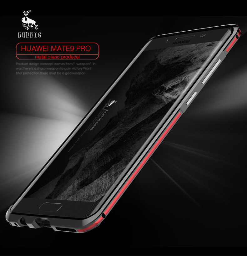 Luphie Bicolor Blade Sword Slim Light Aluminum Bumper Metal Shell Case for Huawei Mate 9 Pro / Huawei Mate 9 Porsche Design