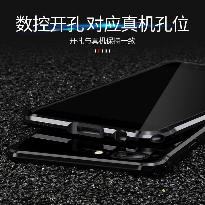 iy Rainbow Aluminum Metal Bumper Dazzle PC Back Cover Case for OnePlus 5T